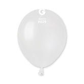 Globo 5” AM50 Blanco Met. "White 029" 100uds
